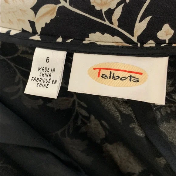 Talbots 1990’s 100% Silk Vintage Wrap Long Floral Elegant Formal Skirt 6 - Picture 8 of 11